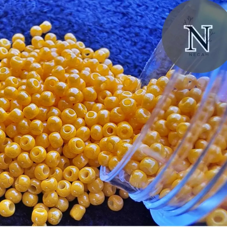 منجوق ژاپنی رنگ زرد پررنگ