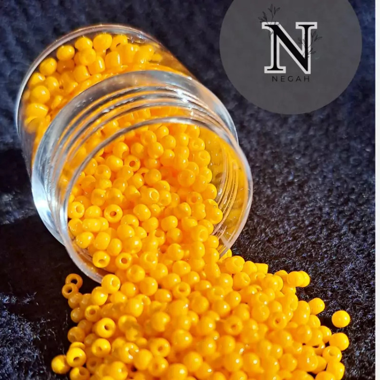 منجوق ژاپنی رنگ زرد پررنگ