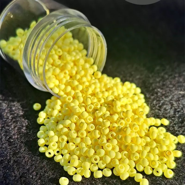 منجوق ژاپنی رنگ زرد پاستیلی