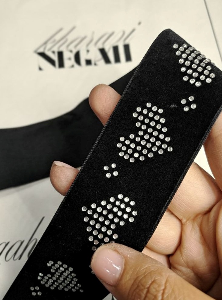 یراق مخمل مدل قلب